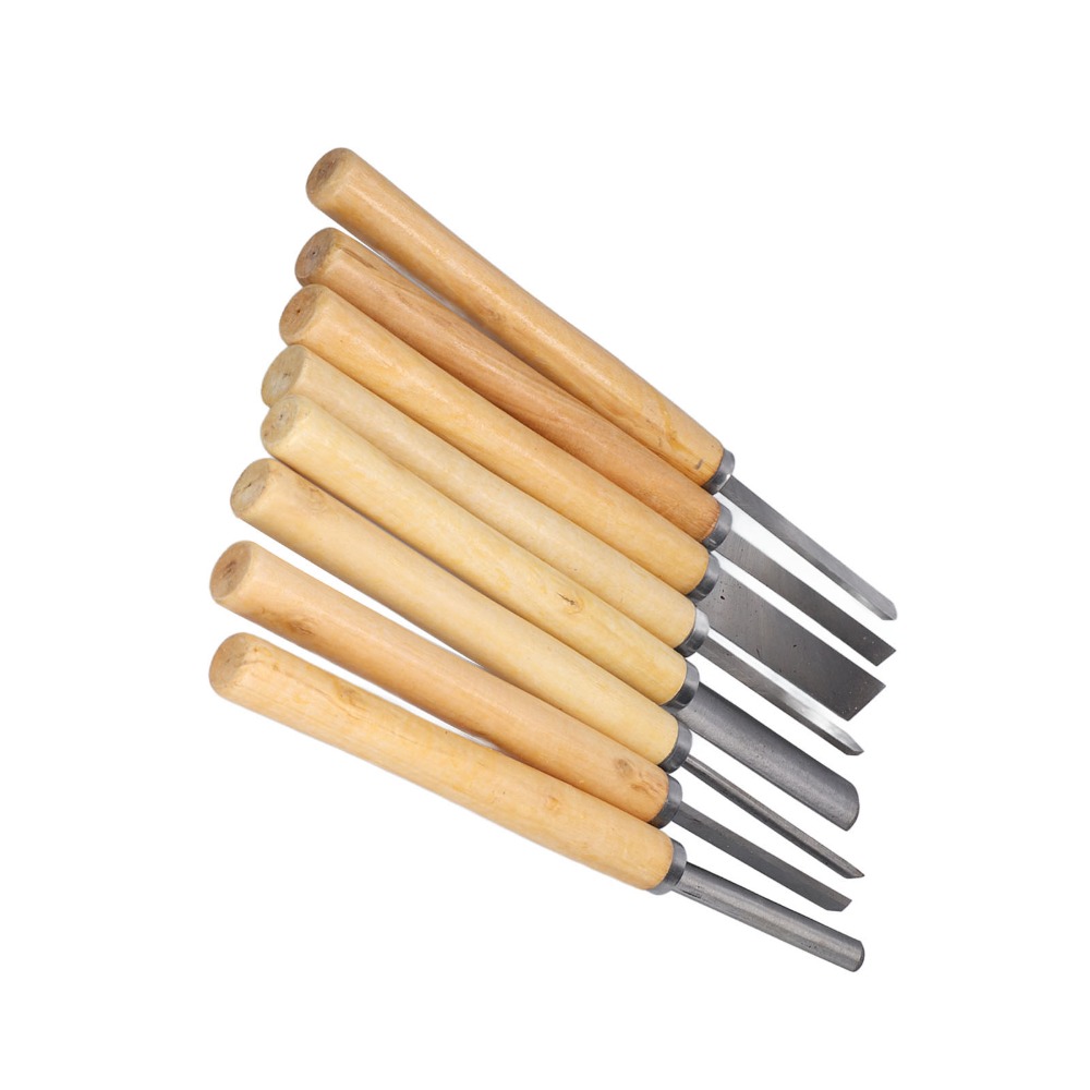 Skew Chisel Wood - Set di 8 Scalpelli per Legno
