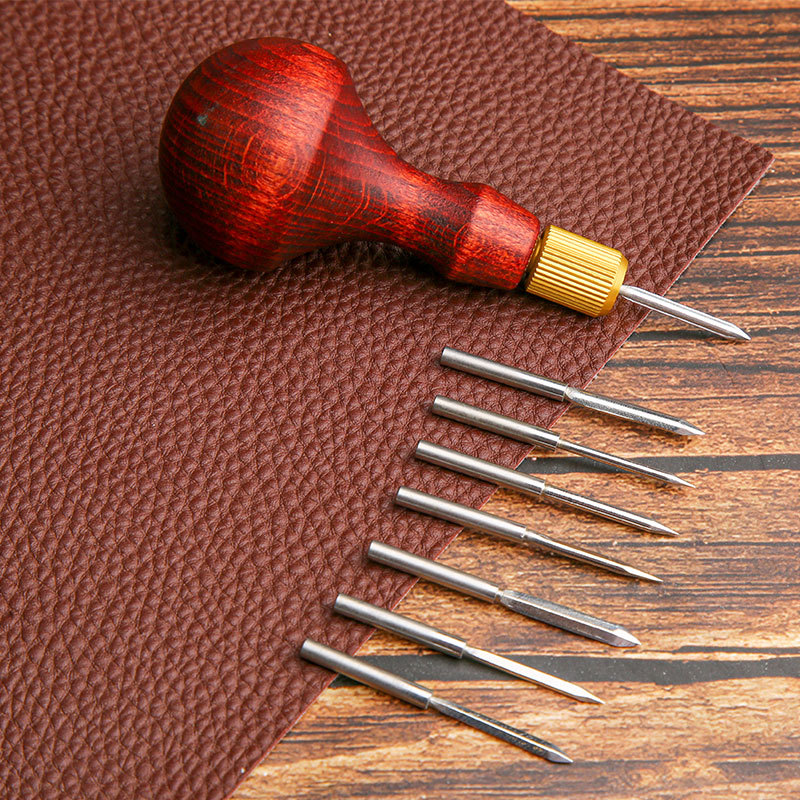 Woodworking Shoes - 1 set punzonatrice in pelle fai