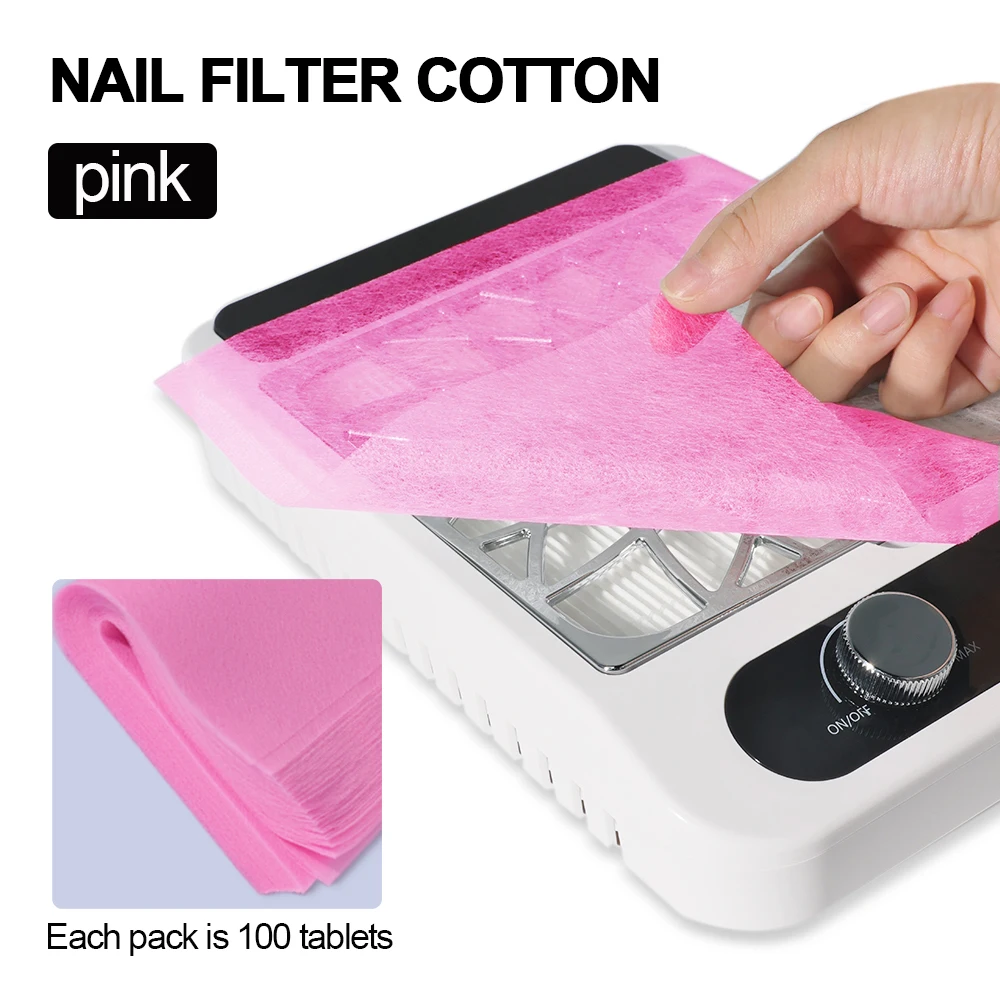 Woodworking Vacuum Press Kit - 100 pz/borsa Nail Art Aspirapolvere Collettore