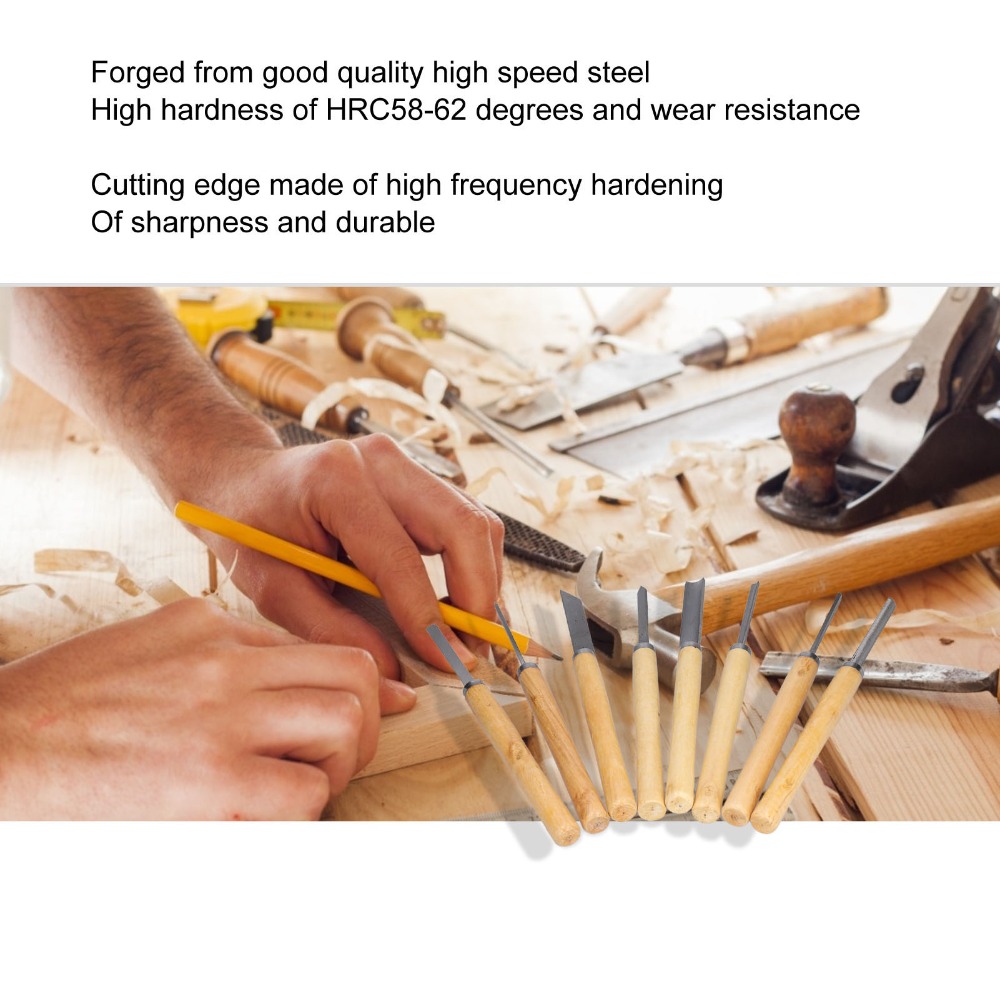 Set di 8 Scalpelli per Legno i - Skew Chisel Wood recensione e prezzo